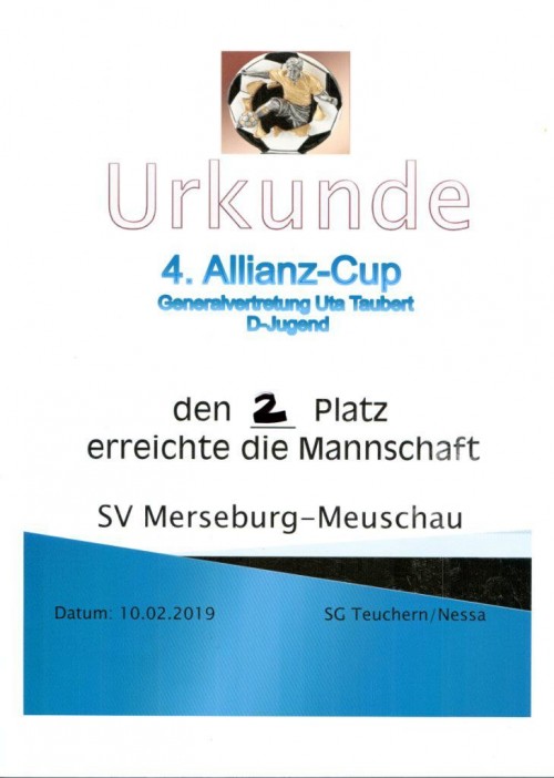 D-Jugend wird starker 2. beim Hallenturnier in Teuchern