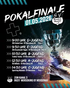 Nachwuchspokalfinals finden am 01.05.26 am Kanal statt!